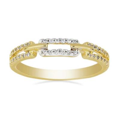 BUY NATURAL WHITE DIAMOND GEMSTONE CLASSIC RING IN 14K GOLD